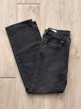 GAP Women’s Black ‘90s Loose Mid Rise Straight-Leg Jeans 27”